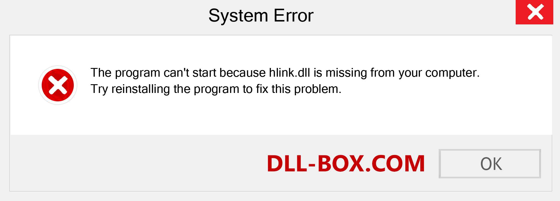  hlink.dll file is missing?. Download for Windows 7, 8, 10 - Fix  hlink dll Missing Error on Windows, photos, images